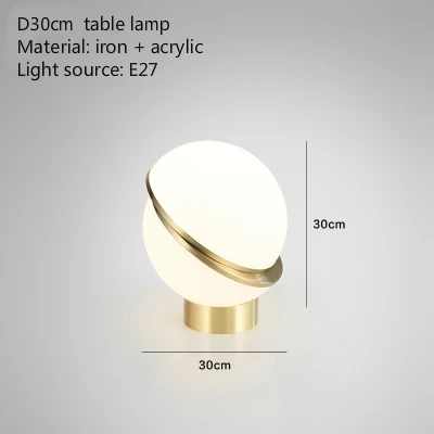 D30cm table lamp Подвесной светильник в виде Магического Шара, современный простой подвесной светильник для кафе-бара, кабинета, отеля, скандинавских подвесных ламп, приспособление для дома и в помещении - Цвет корпуса: D30cm table lamp