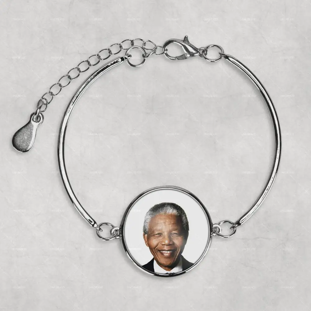 Nelson Mandela персонализированный браслет с фото ювелирные изделия картинами