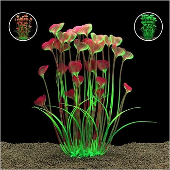 

2017 New 40CM Green PVC Plastic Simulation Artificial Plant Environmental Materials Fish Tank Aquarium Decorative Accessories