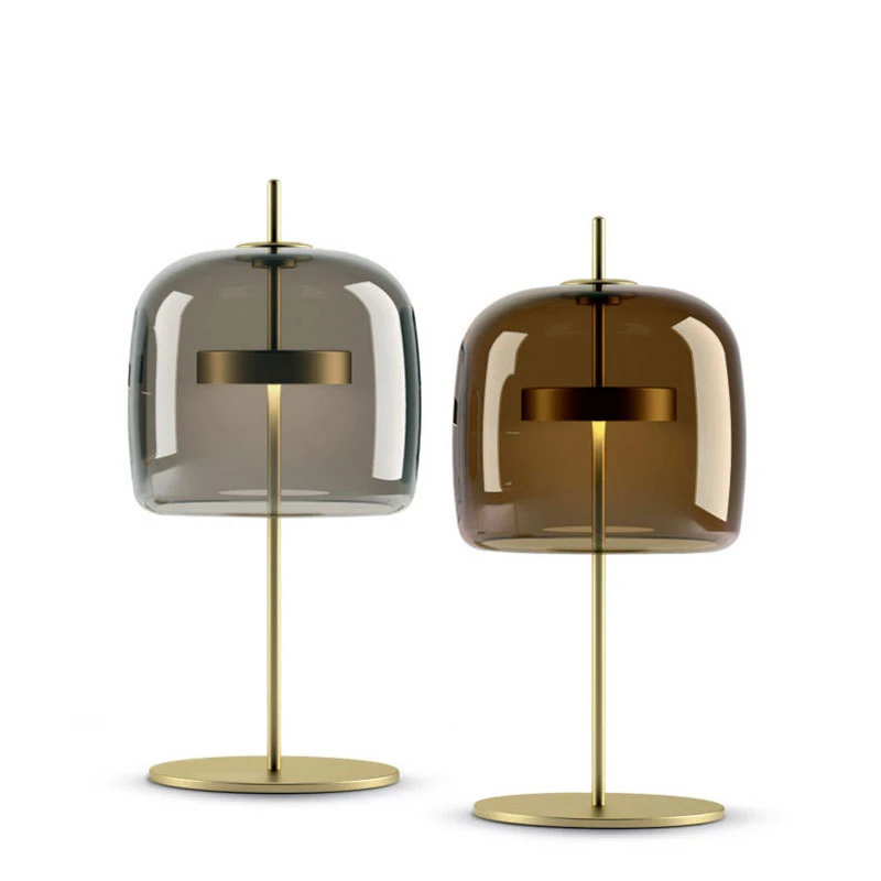 

Modern Nordic Creative Glass LED Desk Lamps designer simple Table Lamps for Living Room bedside Study Bedroom home Decor