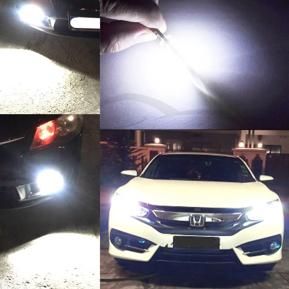 Hviero Car LED T10 510 W5W DC 12V Canbus 6SMD Silicone shell LED Tail Lights Bulb No Error Led Parking Fog light Auto Car Wedge Lamp