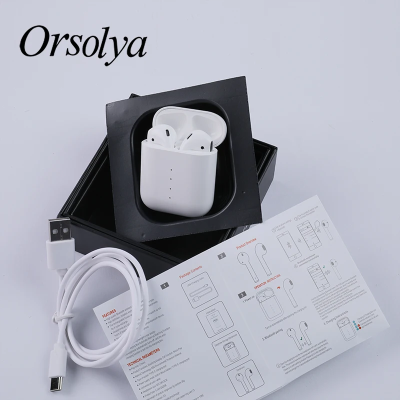 Bluetooth-наушники Orsolya TWS 5,0 с беспроводным зарядным отсеком всплывающее окно Сенсорное движение бинауральные стерео наушники