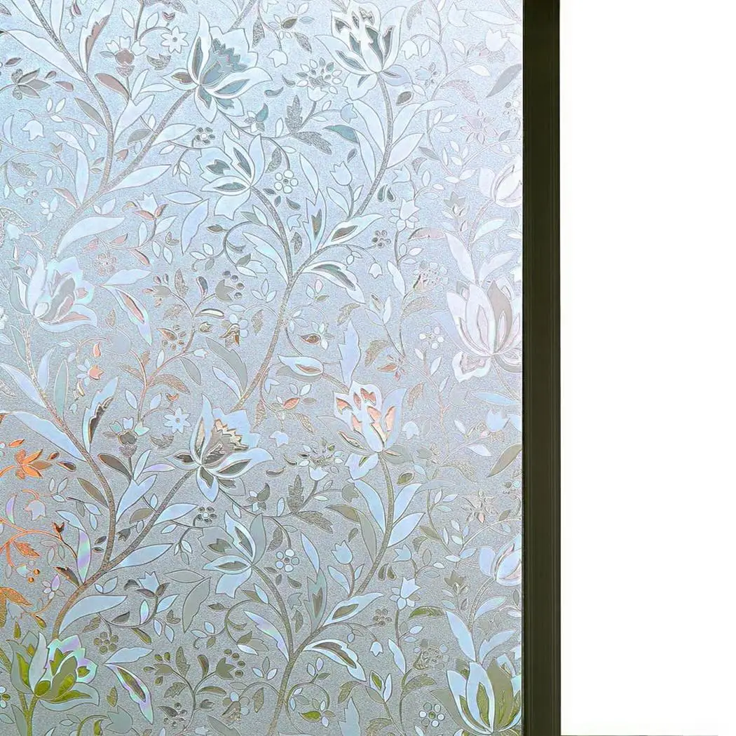 

Static Glue-free Glass Film Bathroom Door Window Decoration, Block Light Glass Film Home, Office, Dormitory