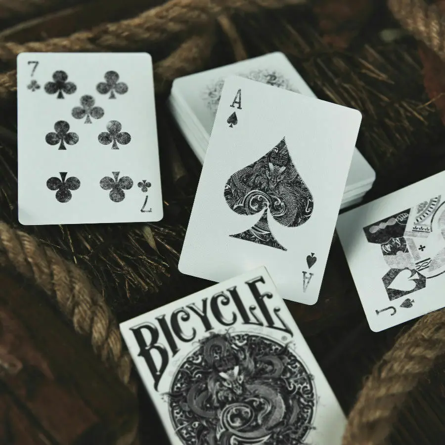 Bicycle DragonLord White Playing Cards Dragon Deck Poker Size USPCC Custom  Limited Edition Magic Card Games Magic Tricks Props|Card Games| - AliExpress