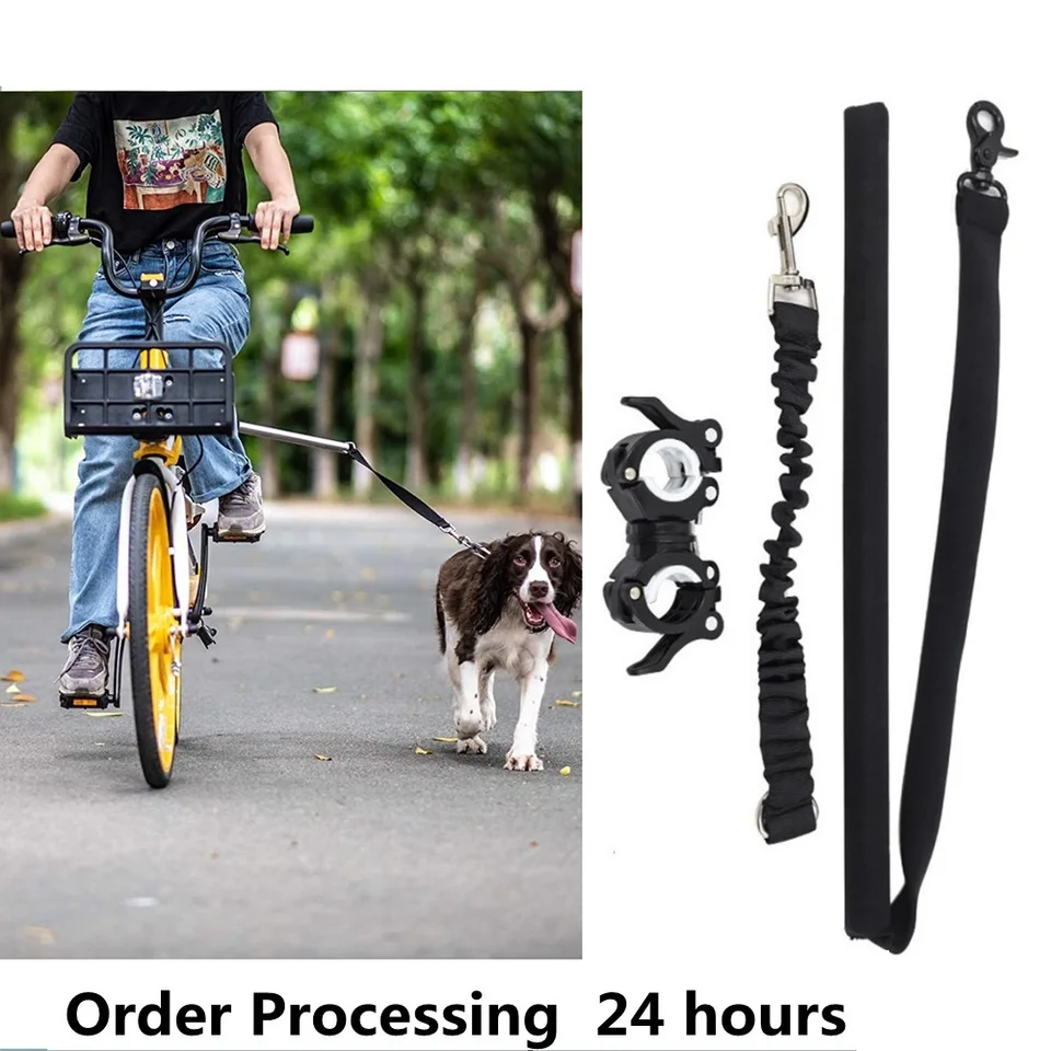 Hund Fahrrad Traktion Gürtel Seil Nylon Elastische Leine Bike Befestigung  Pet Walk Run Jogging Abstand Keeper Hand Freies Haustiere Leine