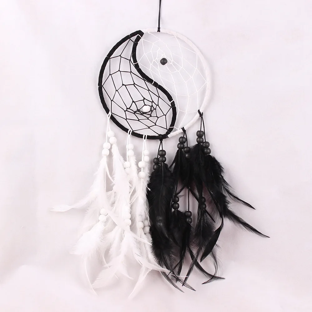 Creative Indian Retro Yang Tai Chi Dreamcatcher Hanging Decoration Retro Home Bed& Breakfast Decorative Pendant