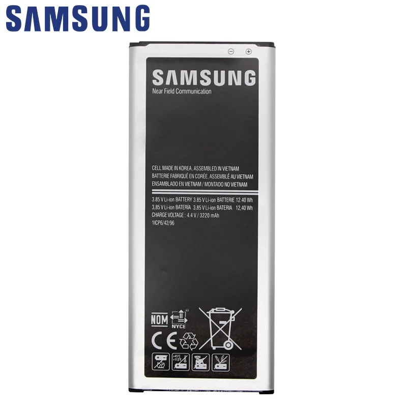 Аккумулятор для телефона SAMSUNG оригинальный 3220 мАч Samsung Galaxy Note 4 N910 N910F N910A N910V N910P N910T