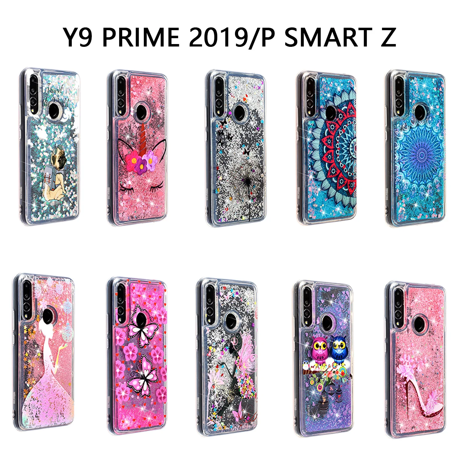 Чехол с сияющими блестками для huawei P Smart Z светлый блестящий чехол для huawei Y9 Prime P Smartz STK-LX1 STK-LX2 мягкая Броня чехол