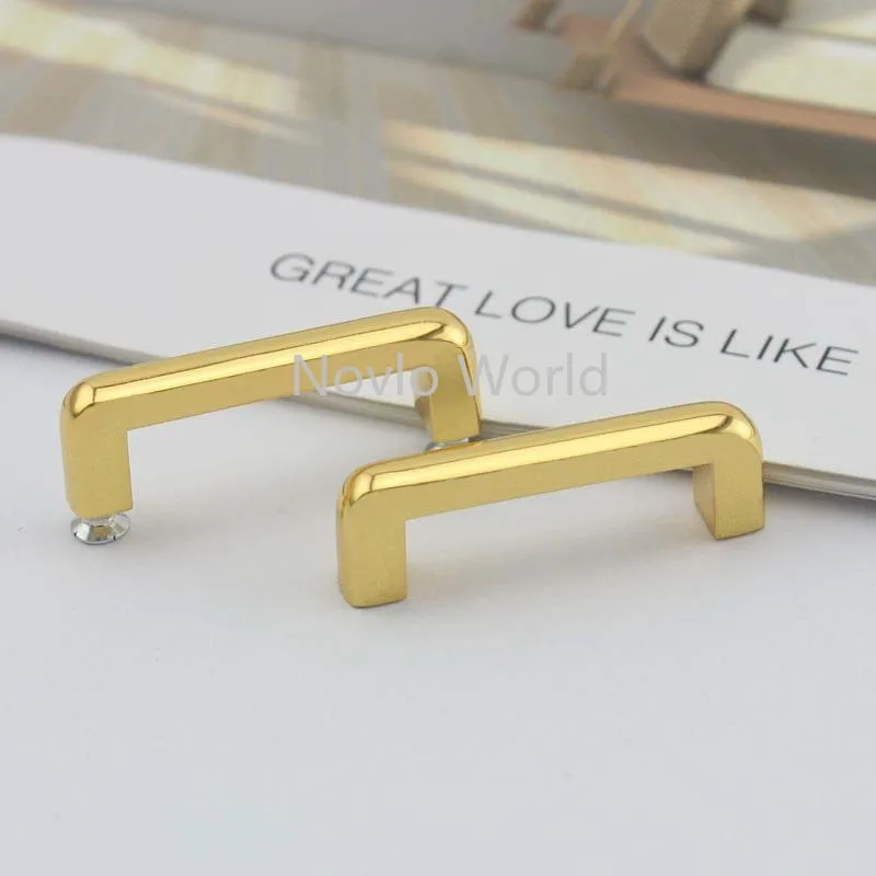 8 pieces test, high-grade metal bag strap arch bridge buckle with screw hardware accessories for bags purse handbag belt part
