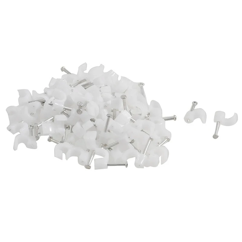 Cable clamps / nail clips, round, for wall mounting, for electrical