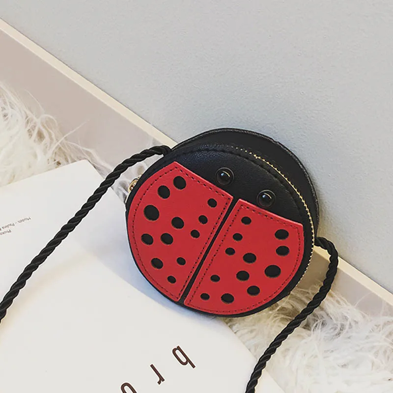 ladybug Модная детская сумочка для монет в виде животных, новинка, аксессуары для насекомых, маленькая Диагональная Сумка, Детская сумка, сумка для девочек - Цвет: ladybug