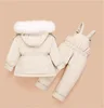 OLEKID 2022 Winter Boys Coat Fur Collar Down Jacket For Girls Thick Jumpsuit 1-4 Years Kids Baby Snowsuit Toddler Overalls Set ► Photo 3/6