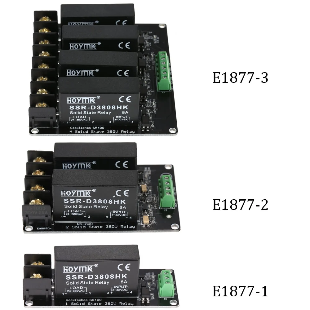 

2-channel High/Low Level Trigger 380V 8A Solid State Relay Module Board