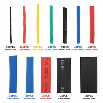 

750Pcs Heat Shrink Tube Tubing Insulation Wire Protection Flame Retardant