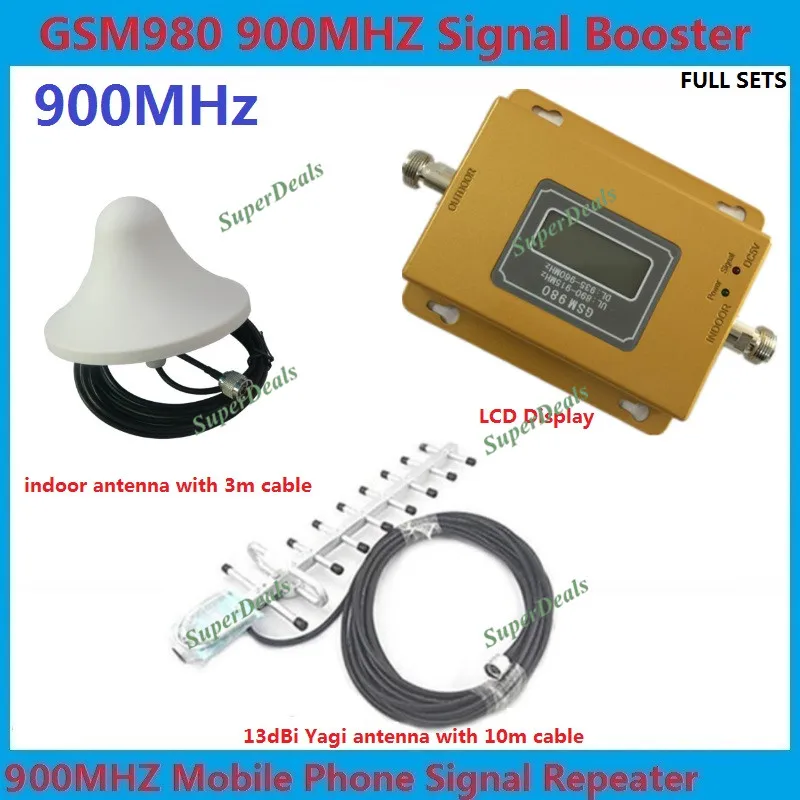 Усилитель сигнала мобильного телефона ZQTMAX 75dbi gsm 2g усилитель 900 МГц сотового с