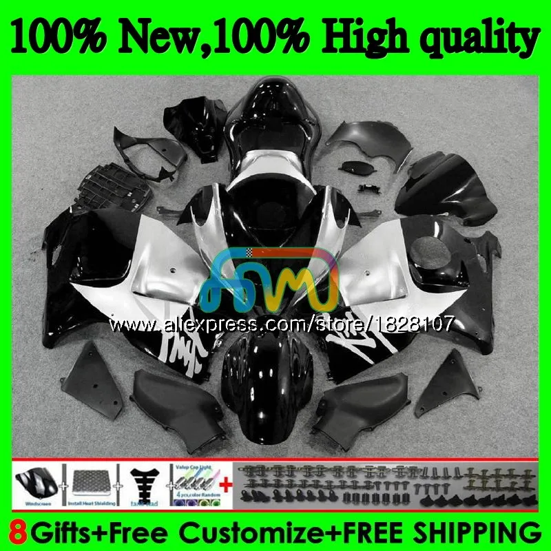 GSXR-1300 для SUZUKI Hayabusa GSXR1300 96 02 03 04 05 06 07 49BS. 72 GSXR 1300 2002 2003 2004 2005 2006 черный белый 2007 обтекатель