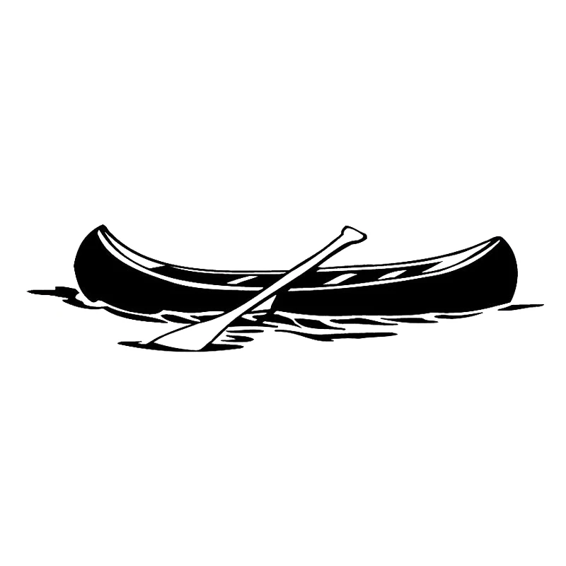 

17*4.2cm Canoe Boat - Whitewater Fishing Car Auto Window Vinyl Decal Sticker Car Accessories Motorcycle Helmet Car Styling