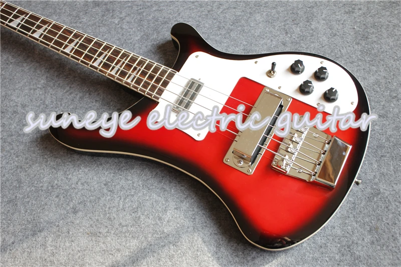 Custom Shop 4 String Rick электрическая бас гитара из палисандра гриф струны левшей гитары