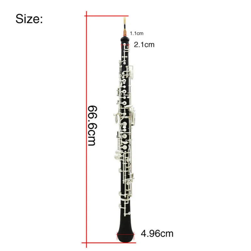Изысканный oboe C Ключ Мельхиор посеребренный Начинающий ученик+ защитный чехол