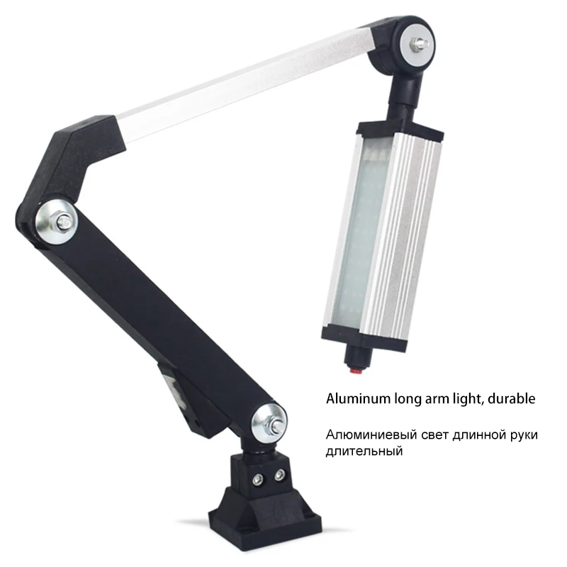 Billig 24 V 220 V Lange Arm LED CNC Maschine Lampe Industriellen Fräsen Nähen Maschine Arbeits Beleuchtung licht