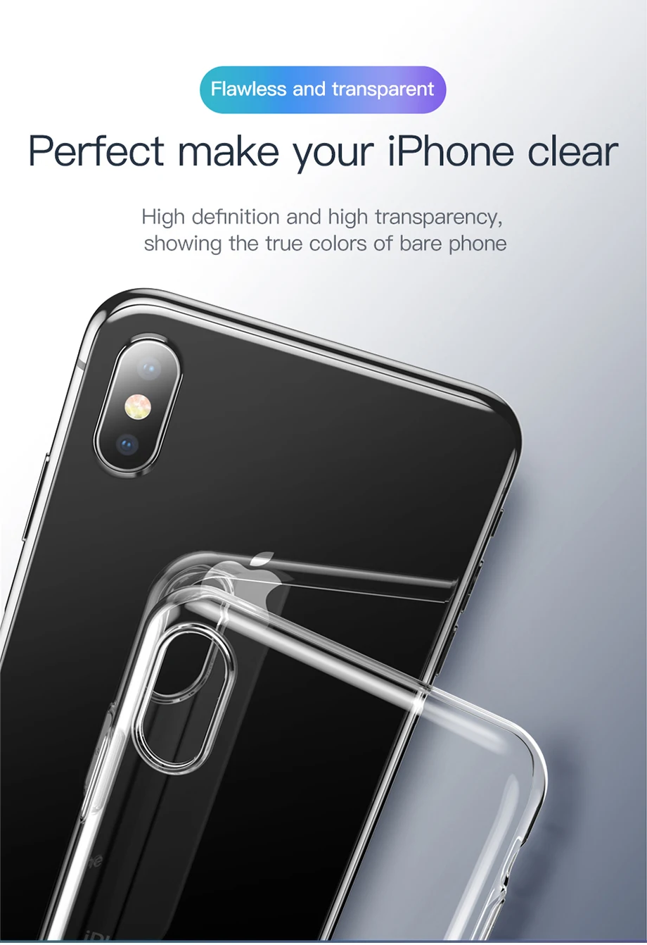 Lovebay чехол прозрачный мягкий чехол для телефона для iPhone 11 XS X XR 11 Pro XS Max Clear Fundas для iPhone 8, 7, 6 6s плюс силиконовый чехол из ТПУ