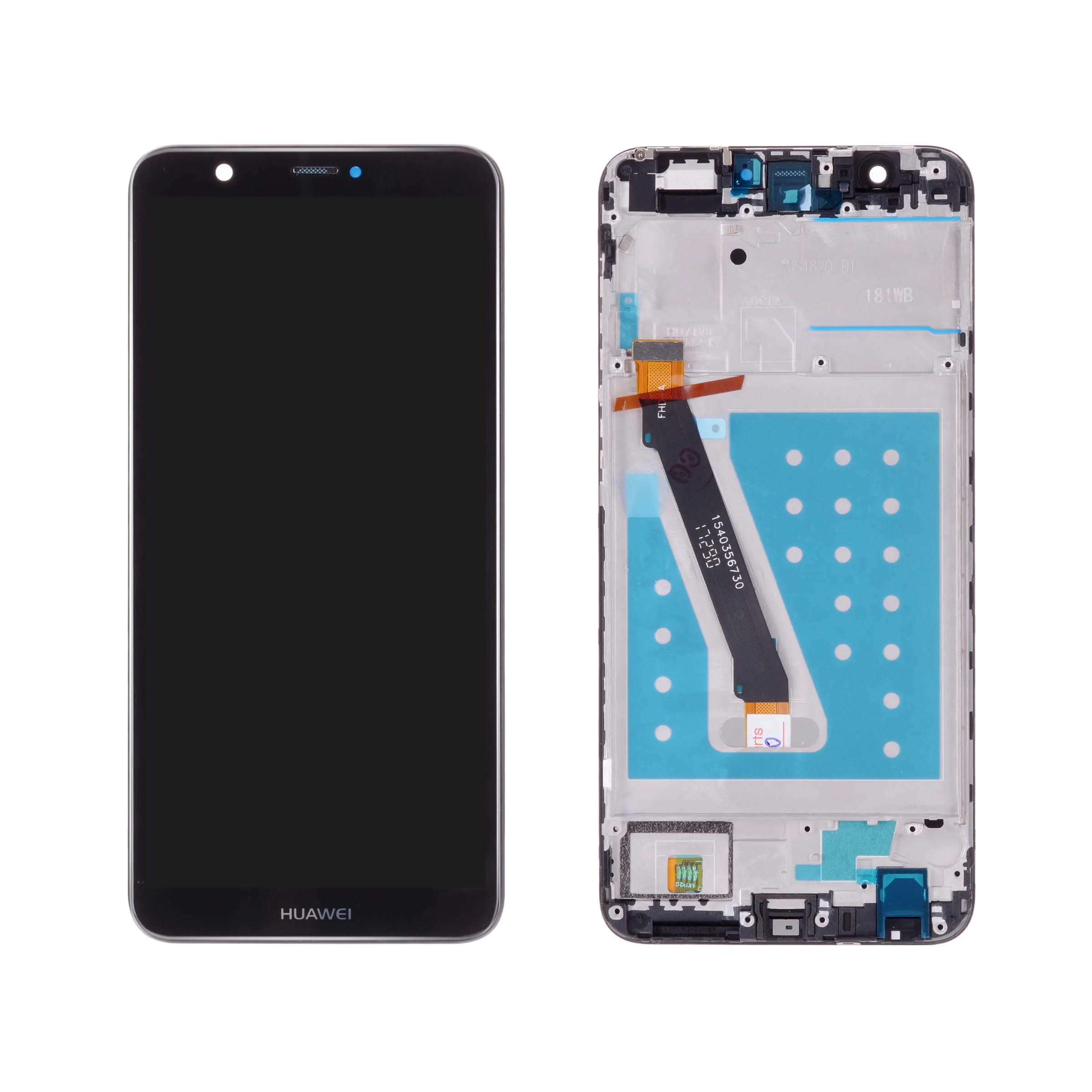 Huawei P Smart lcd сенсорный экран с рамкой для huawei P Smart дисплей Оригинальная Замена для huawei P Smart lcd FIG LX1 LX3 - Цвет: Black with Frame