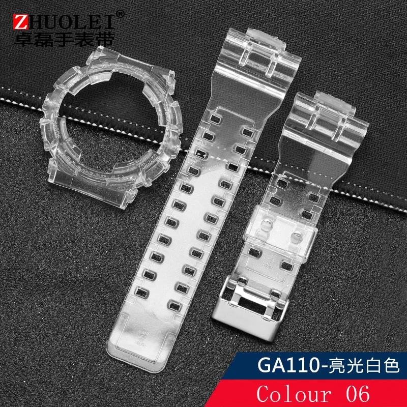 Прозрачный чехол из смолы для Casio g-блок GA ba110 dw5600/6900 gw9400 - Цвет ремешка: Red black