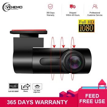 

VEHEMO 270° Car DVR Registrator Digital Video Recorder Camcorder Dash Camera 1080P Night Version Loop Recording Cam Can Rotate