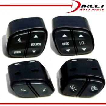 

4pcs Steering Wheel Buttons Switch Control 21997738 21997739 For GMC Chevrolet Brand New And High Quality