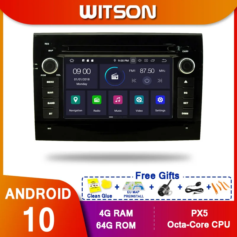 WITSON Android 10 0 Octa core PX5 автомобильный DVD-плеер для FIAT DUCATO 2006-2011 IPS экран 4 ГБ ОЗУ 64 Гб ПЗУ