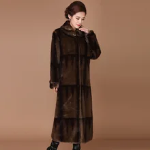 

Mink Coats Women Natural Mink Jacket With Hood Female Real Mink Fur Coat With Belt Ladies Winter Warm Genuine Fur Coat Luxury