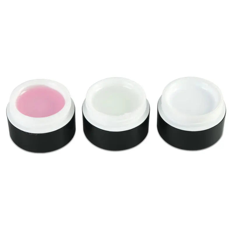 Manicure Transparent Pink And White Extension Glue EZ Light Treatment Polish UV Light Treatment Extension Glue Foundation Glue R