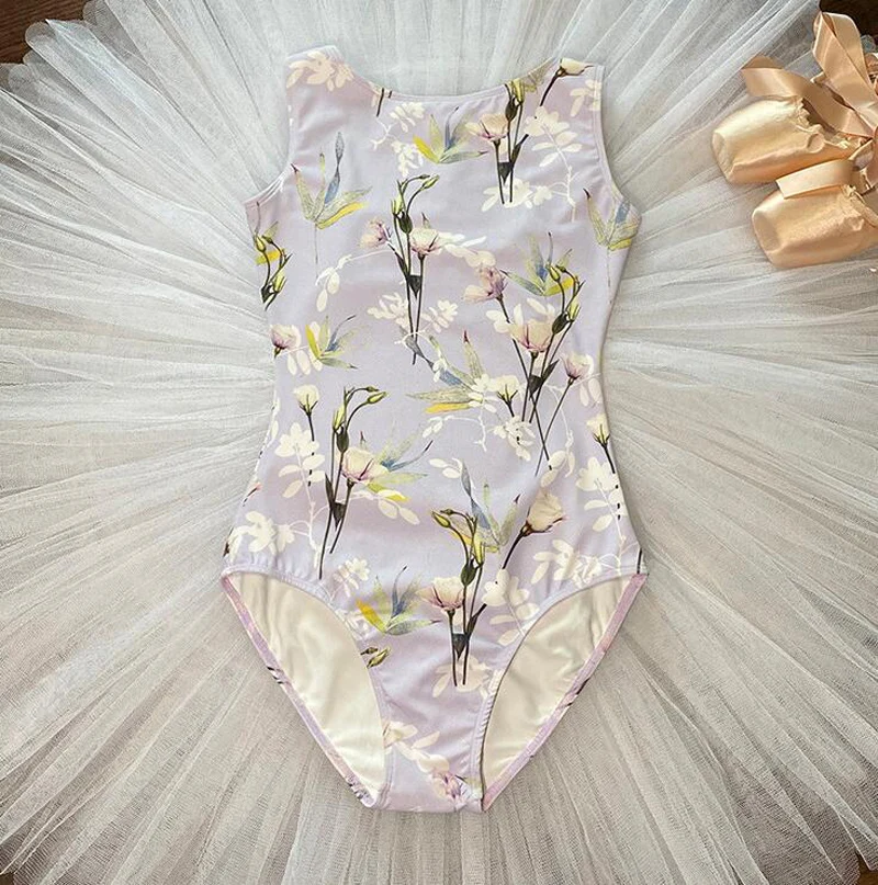 Ballet Dance Leotards Women 2021 New Sleeveless Print Gymnastics Dancing Costume Adult High Quality Ballet Leotard Ballet Dance Leotards Women 2021 New Sleeveless Print Gymnastics Dancing Costume Adult High Quality Ballet Leotard