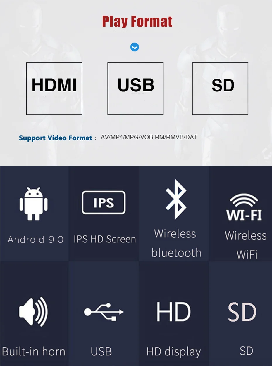 KANOR 12,5 дюймов Android 9,0 Автомобильный подголовник монитор 1920*1080 HD 1080P видео сенсорный экран wifi BT USB SD HDMI FM MP5 видео плеер