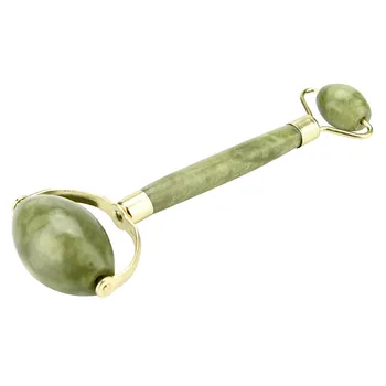 

Double Head Green Jade Roller Natural Facial Massage Tool Jade Roller Face Eye Face Neck Facial Slimming Thin Health Care Sept