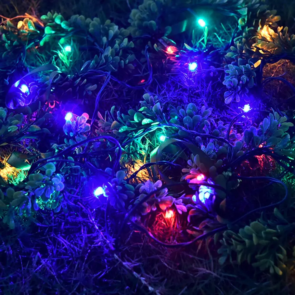 Outdoor Solar Wreath 24Led Color Light String Wedding Decoration Light Wreath Ground Insert Solar Light String
