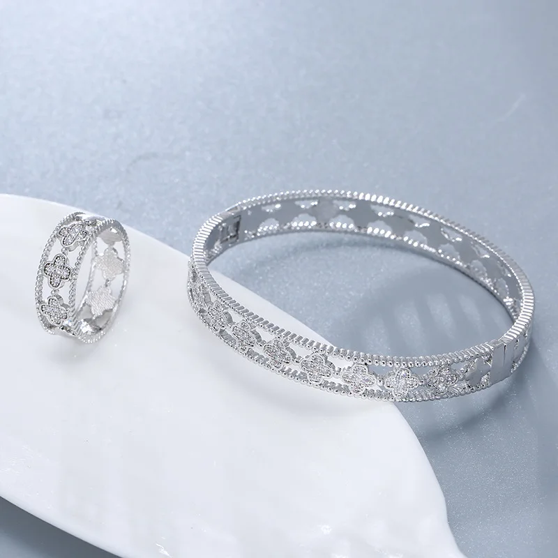 Сладкий Клевер Циркон tong shou huan браслет в Корейском стиле горячая Распродажа AliExpress ювелирные изделия