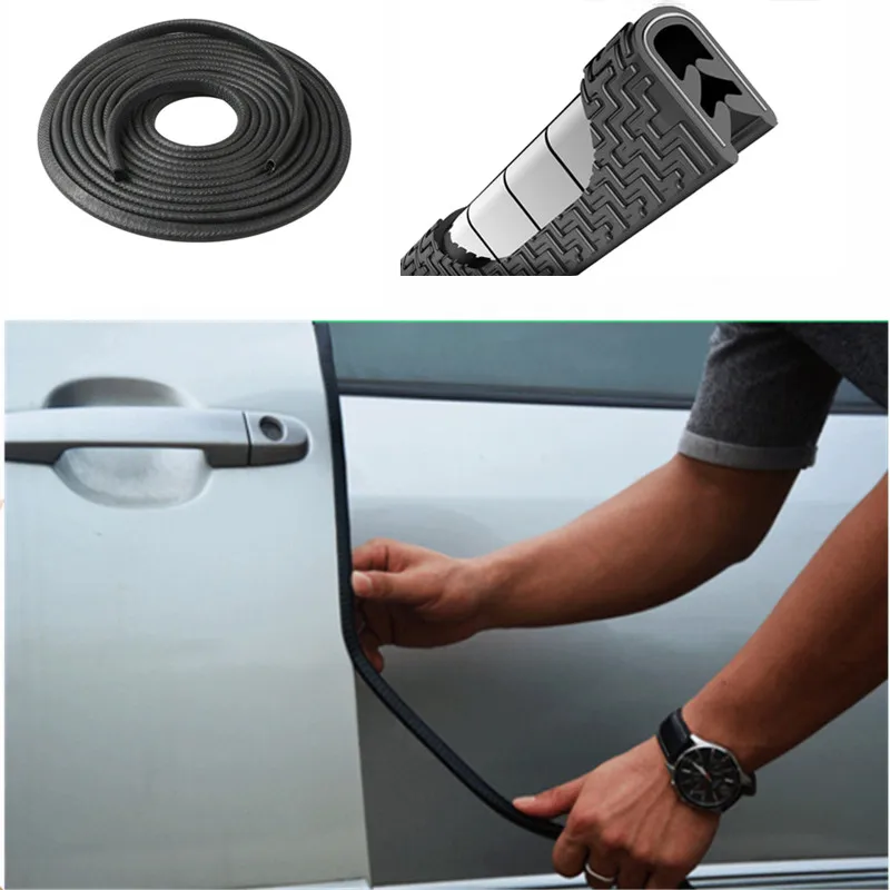 Protectores de borde de puerta de coche-moldura de goma Flexible para  proteger los bordes de coches, barcos, vehículos y equipo de vidrio de  Metal - AliExpress Automóviles y motocicletas