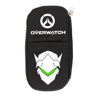 OW Overwatch Косплей холщовый чехол карандаш на молнии мультфильм косметичка для макияжа канцелярская сумка подарок