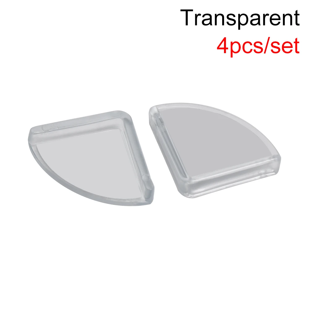 Type 1-transparent 4 шт. мягкий силиконовый защитный уголок для детей L форма стол защитная накладка на угол стола дети антиколлизия край защита углов крышка - Цвет: Type 1-transparent
