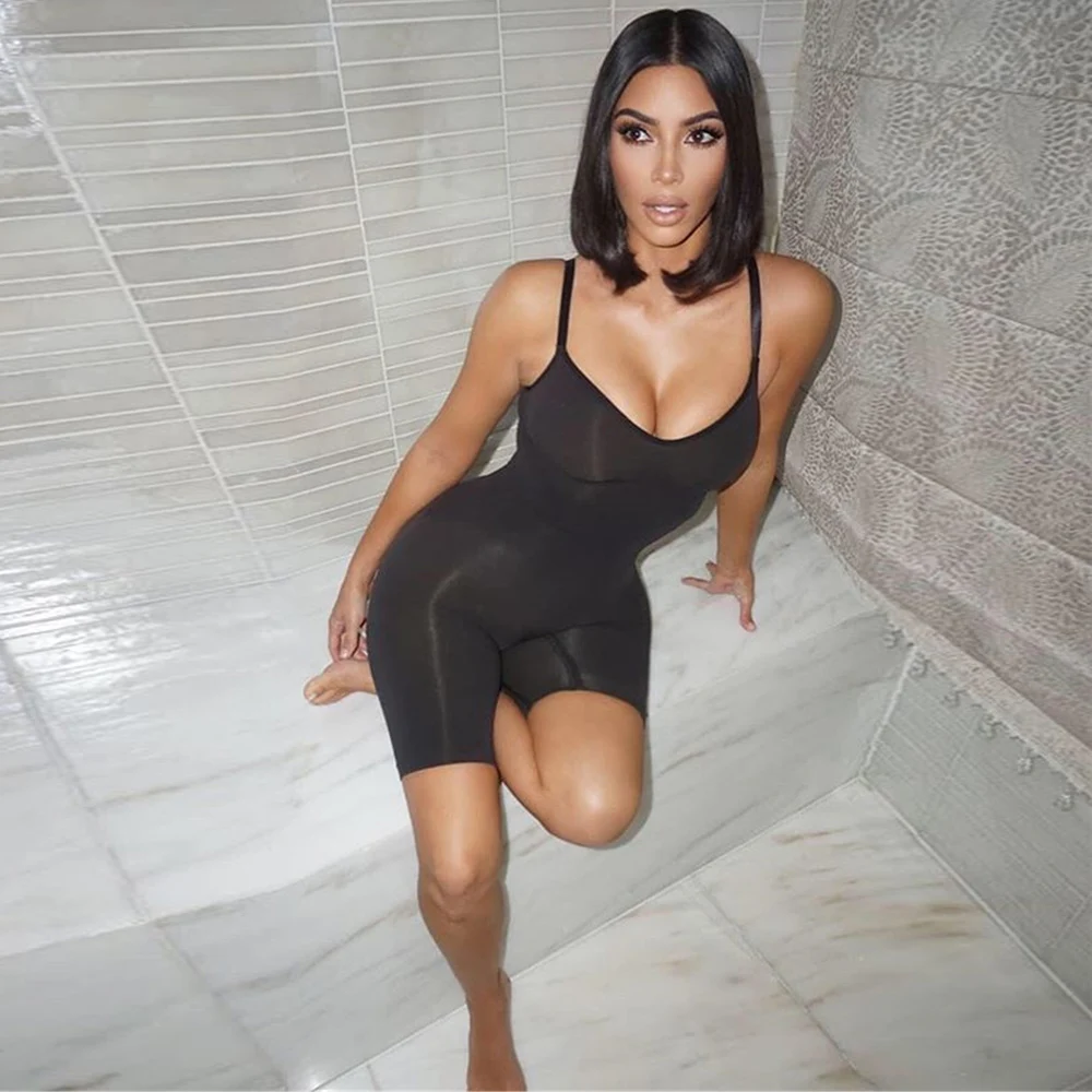 

Kim kardashian Women Body Shaping Jumpsuit Underwear Women Belly Seamless Bodysuit Lady Body Shaper Slimming Trainer Control