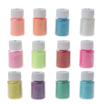 

12 Candy Color Glitter Powder Sequins Resin Pigment Epoxy Resin Mold Jewelry DIY M4YF