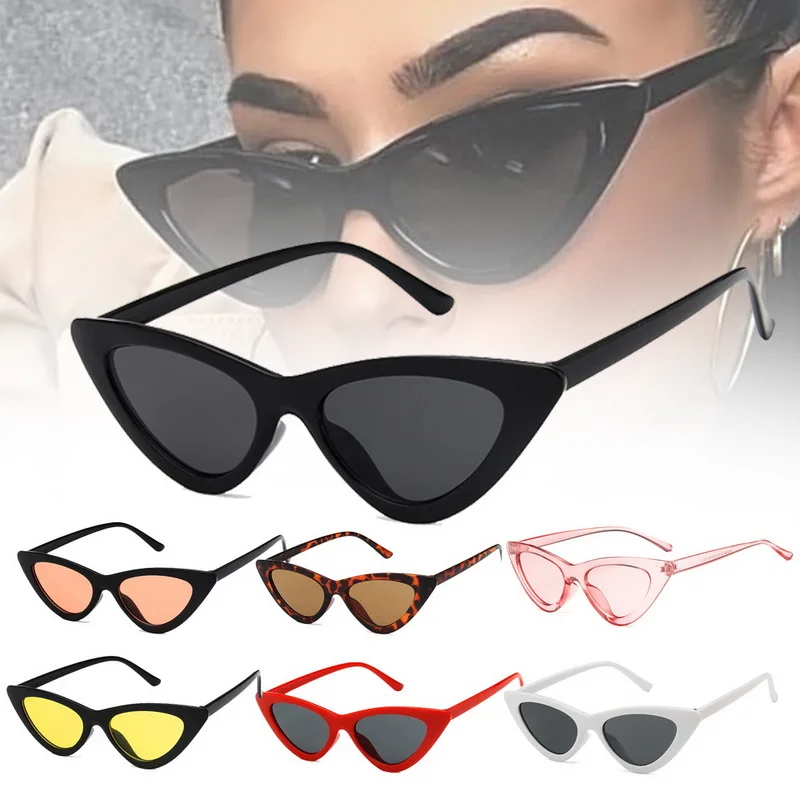 Clearance sale Small cateye cute sexy retro ms.man colorful Women Cat Eye  Sunglasses vintage sun glasses oculos de sol UV400 - AliExpress