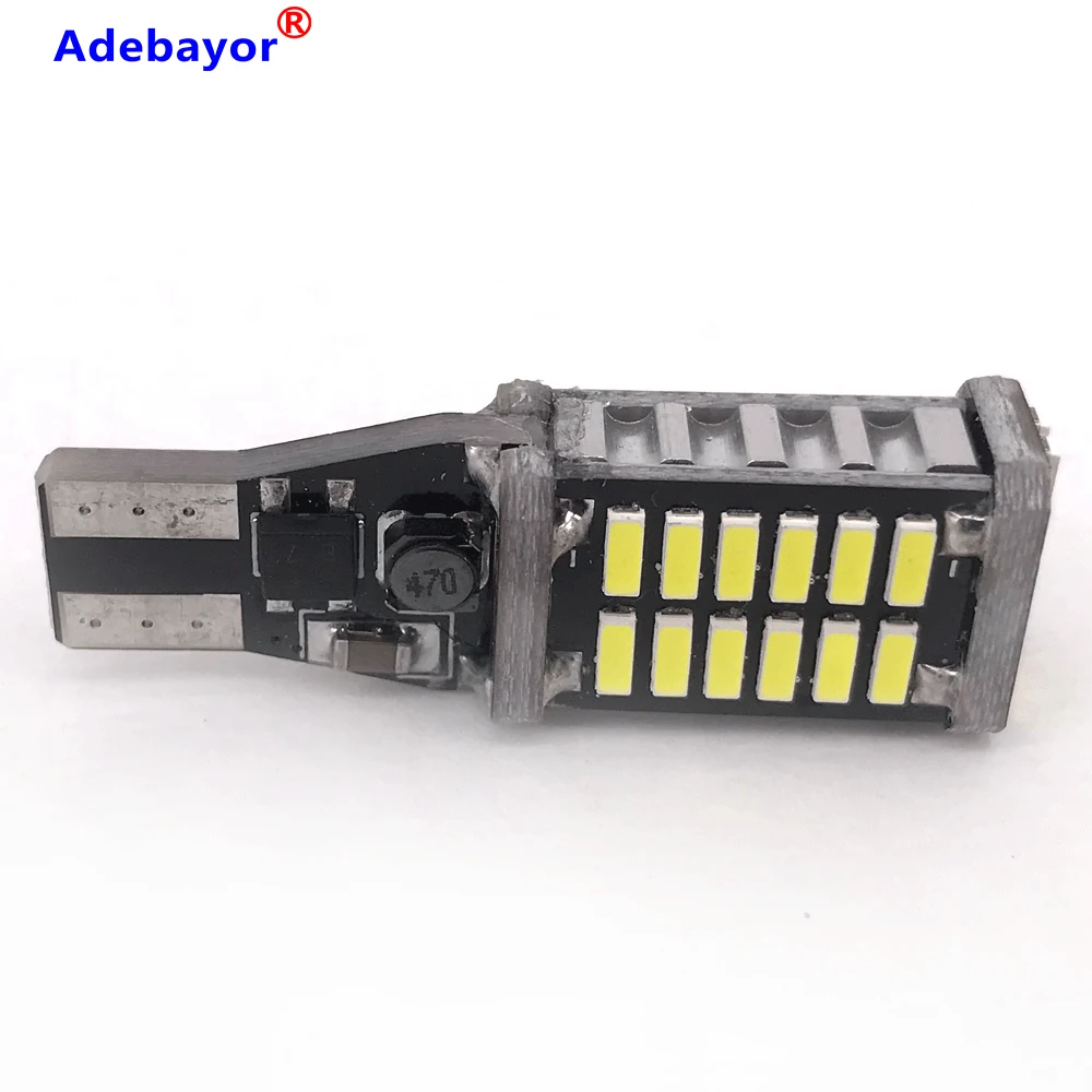 2 шт. Автомобильные светодиодные лампы T15 W16W 921 912 30 SMD 4014 12 В|Сигнальная лампа| |