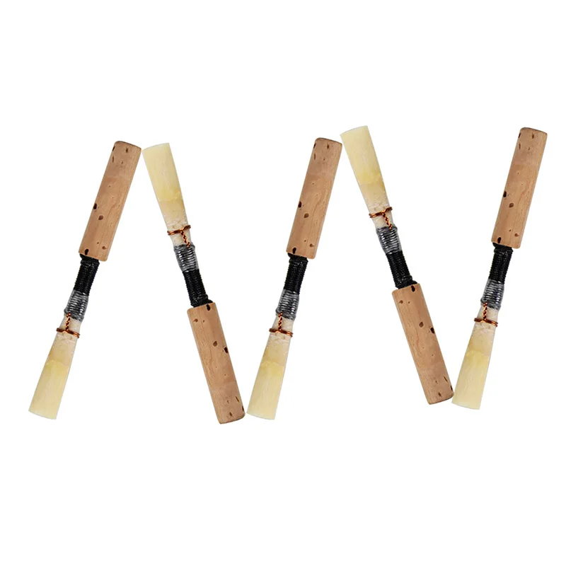 5PC Oboe Reeds, Medium Soft Handmade Oboe Reeds Musical Instrument Part with Plastic Box