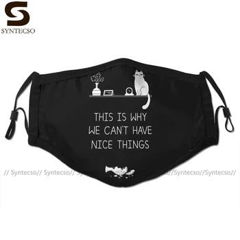 

Cat Mouth Face Mask This Is Why We Can Not Have Nice Things Facial Mask Fashion Funny with 2 Filters for Adult