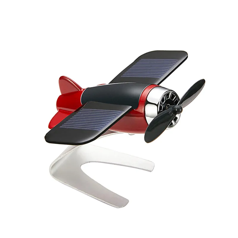 Солнечный автомобиль движения ароматерапия, орнамент окна движущийся авиационный самолет модель Солнечный маленький летательный вентилятор A1