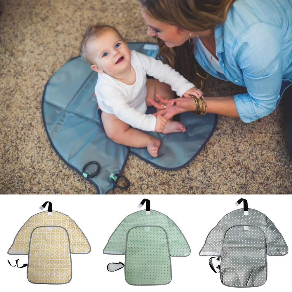 Portable Diaper Changing Pad Clutch for Infant Foldable Clean Hands