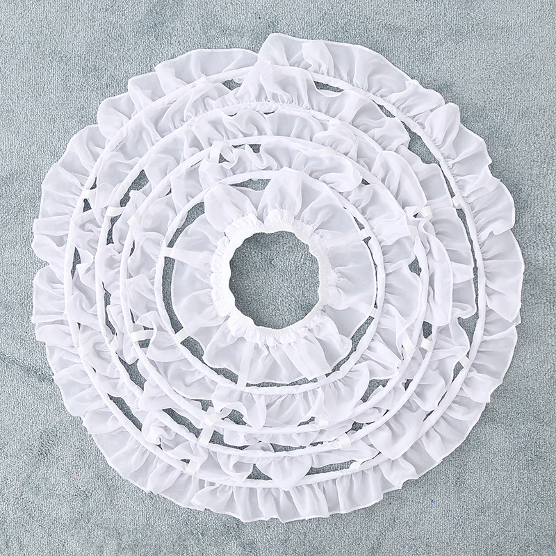 Women's 4 Hoops White Crinoline Underskirt Petticoat for Party Wedding Fancy Dress image 4