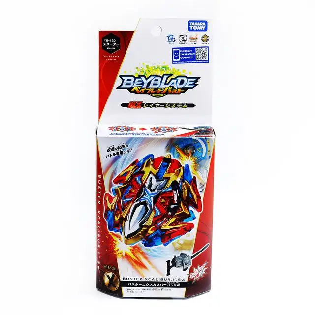 Takara Tomy BEYBLADE Burst Подлинная TOMY B-124 Blast Spiny Gyro P Пламя левое пусковое устройство - Цвет: b120